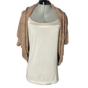Mossimo Tan Knit Oversized Shrug Size XS